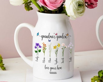 Grandmothers are a Wish Come True White Ceramic Hand Warmer Mug - Hilly  Fields Florist