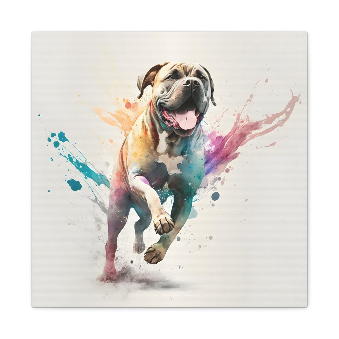 Cane Corso Wall Art Watercolour Canvas Gallery Wraps Etsy