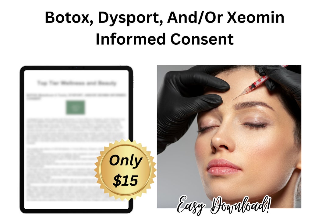 Plantilla de consentimiento informado de Botox, Dysport y/o Xeomin ...