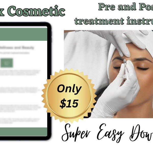 Post Op Instructions Botox - Etsy
