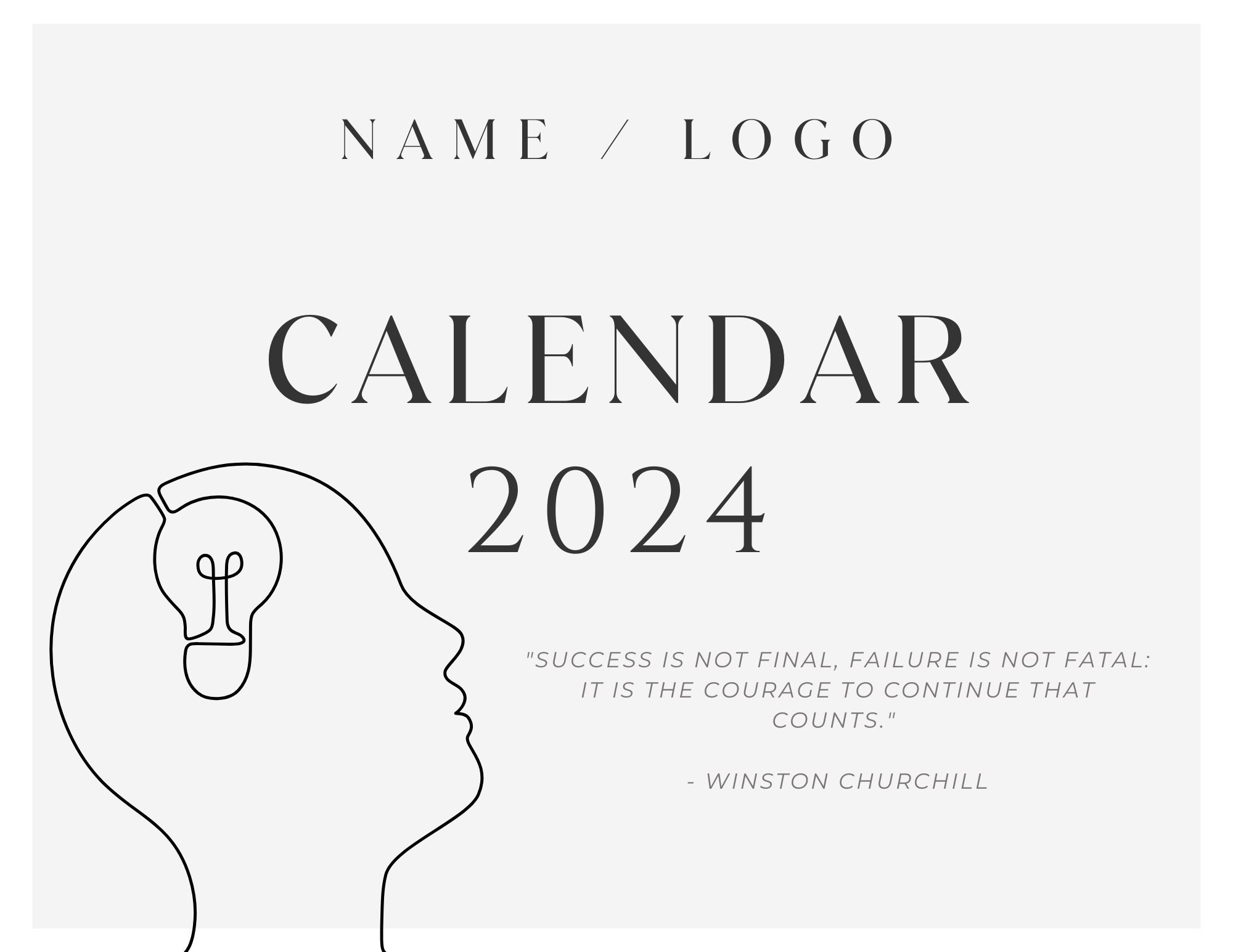 2024 Monthly Calendar Customizable Canva Editable Personalize And