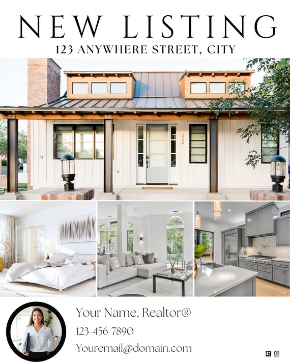 Professional Real Estate templates for posting 4 photos