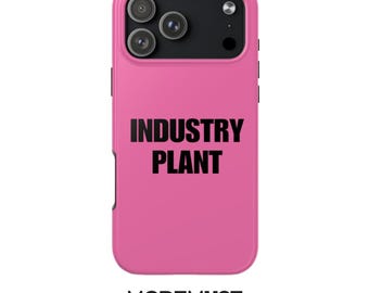 Hot Pink Industry Plant Phone Case, Bold Y2K Statement Cover