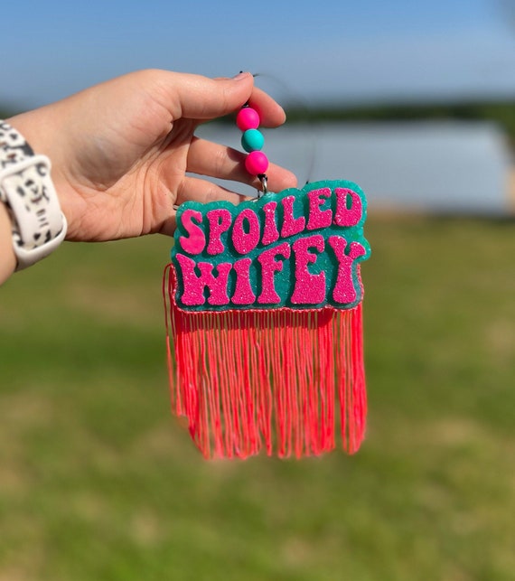 Spoiled Wifey Car Freshie | Wife Gift | Pink & Turquoise