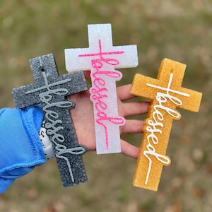 Cross Freshie | Blessed Freshie | Blessed Cross Freshie | freshie | car freshie | Religious Gift Faith