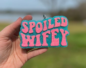 Spoiled Wifey Car Freshie | Wife Gift | Pink & Turquoise