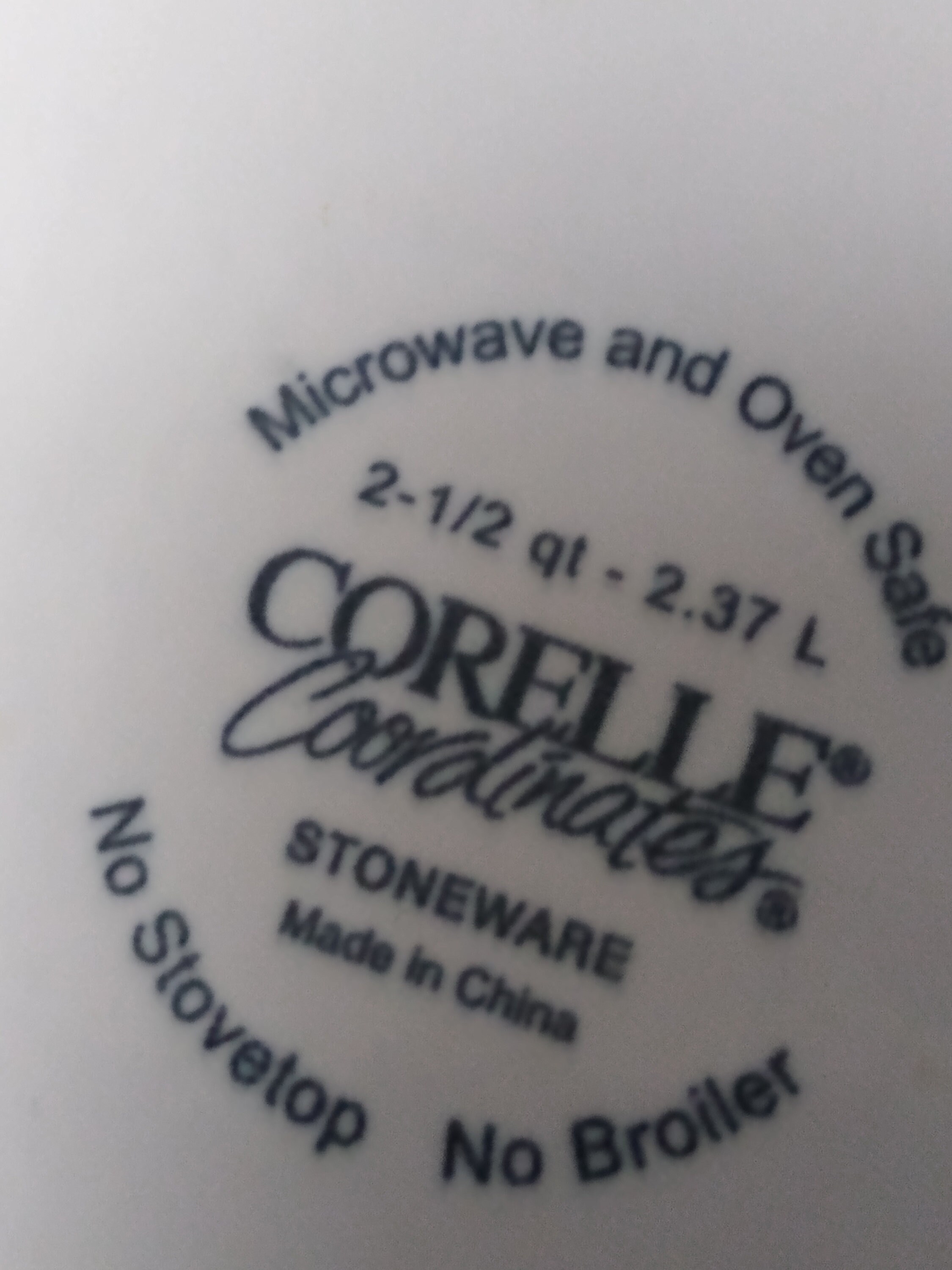 Vintage Corelle Coordinates Stoneware Callaway Ivy 2 1/2 QT Casserole
