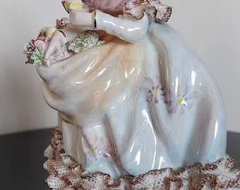 Porcelain Vintage Victorian Lady /japan/ Collectible Figurine/home