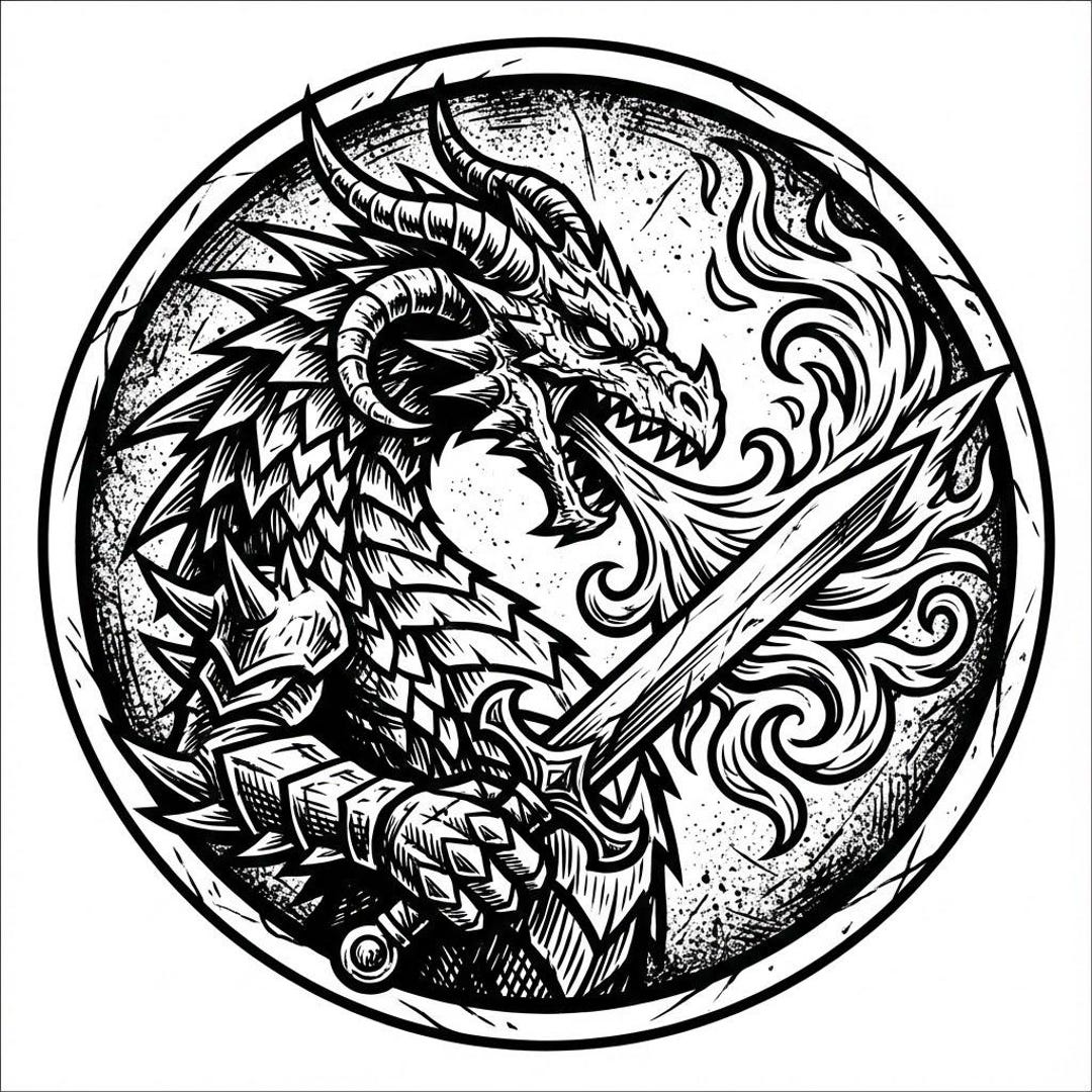 Drachen M nze SVG Bundle Laser Geschnitten Fantasy Medaillon Designs Drachen M nze SVG Bundle Laser Geschnitten Fantasy Medaillon Designs