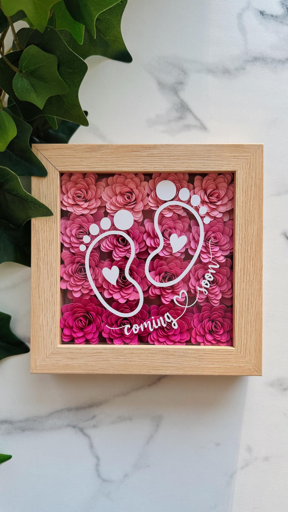 Custom Baby Shower Shadow Box | Gift for Mom-to-be | Pregnancy ...