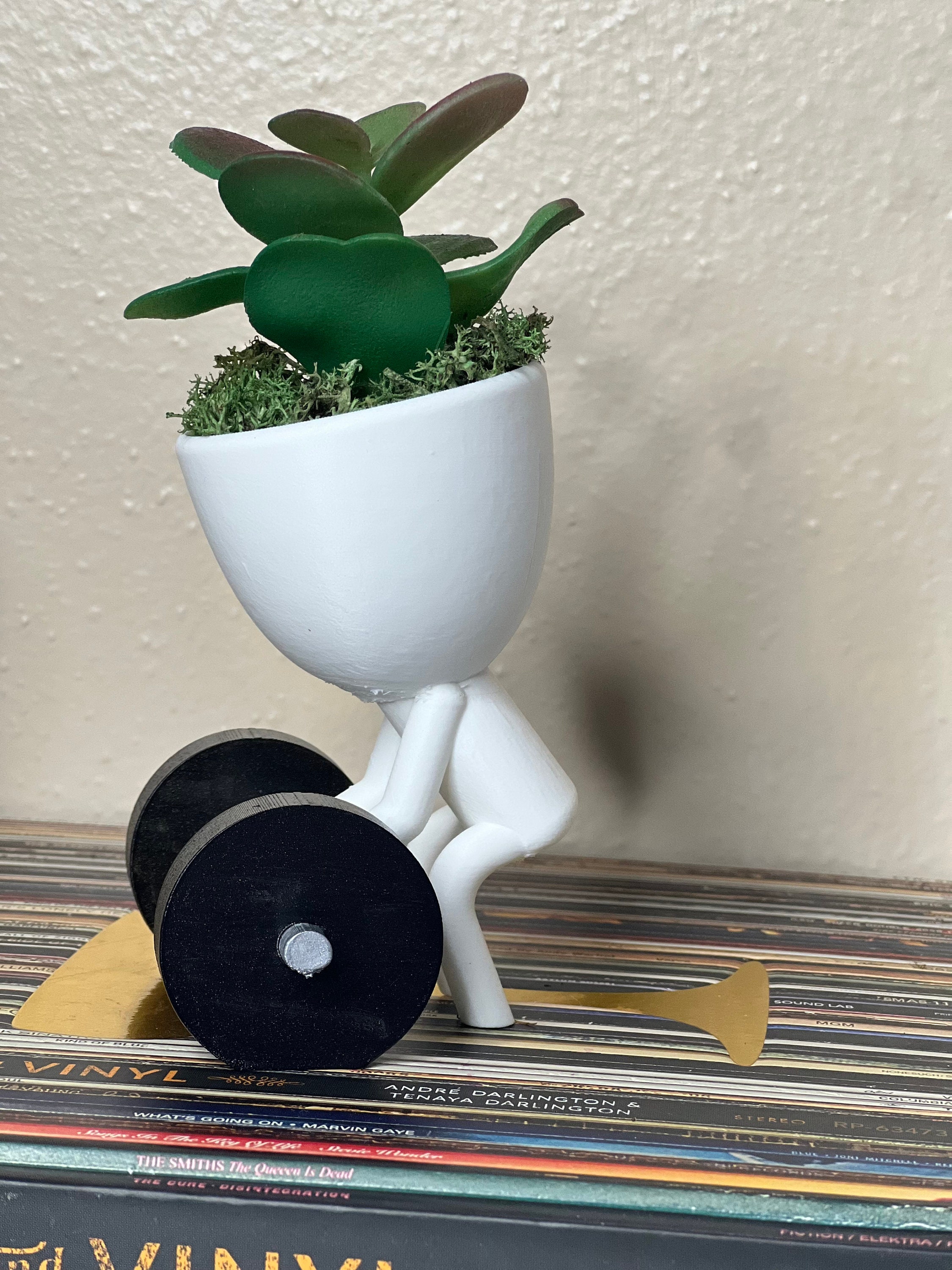 Gym Themed Planterlittle People Planter Robert Planter Etsy