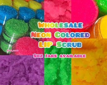 10g Wholesale Neon Colored Lip Scrub