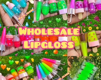 Customize Your Wholesale Lip Gloss Tubes/ neon colors/Start Your Own Lip Gloss Business/ Party Favors/ Non Sticky/ Vegan LipGloss