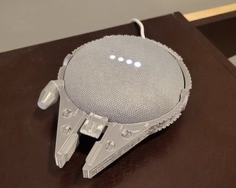 Millennium Falcon Google Nest Mini Holder (Dock) - 3D Printed