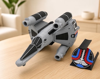 Gunstar (Large - 18 inches) From The Last Starfighter - Colored and Assembled - 3D Printed Sci-Fi Display