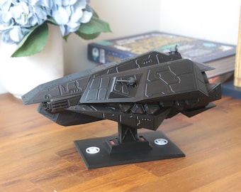 Modelo de fragata furtiva clase Amun-Ra de la MCRN, 30 cm (12 pulgadas) - Nave espacial de la Armada Marciana - Modelo de exhibición impreso en 3D a todo color