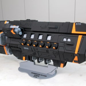 22 Inch Scirocco Class Heavy Cruiser - High Detail, Fully colored and Assembled - 3D Printed