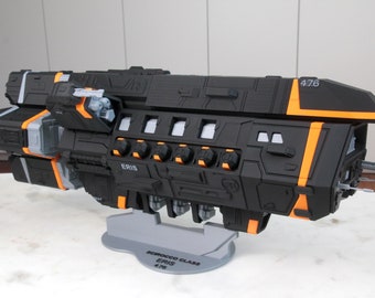 Scirocco Class Heavy Cruiser Model 22 Inch - MCRN Martian Navy Spaceship - Fully Colored 3D Printed Display Model