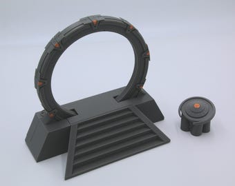 Pedestal fuera del mundo con un DHD / Anillo interior giratorio / Completamente coloreado y ensamblado