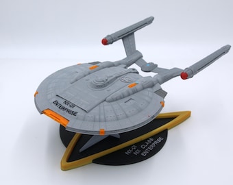 13-Zoll große Raumschiff derEnterprise NX-Klasse - Komplett coloriert und montiert - 3D Gedruckt