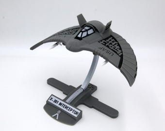 X-301 Interceptor - 3D Printable Replica - Fully colored and assembled