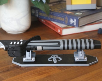 The Darksaber Hilt with Stand - 3D Printed Replica