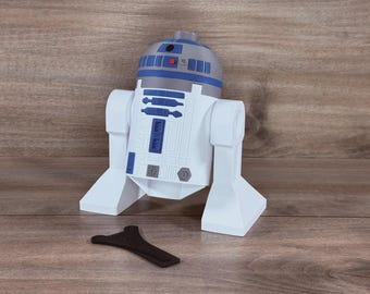 Big Brick R2-D2 Droid 500% Scale 3D Printed Model - Sci-Fi Display Figure
