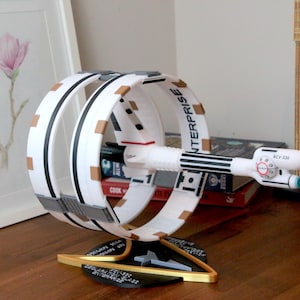 14-inch Declaration Class XCV-330 Enterprise - 3D Printed Replica - Fully colored and assembled