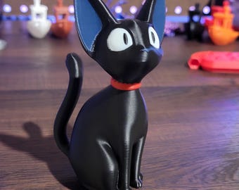 Model Jiji Cat - volledig gekleurd en gemonteerd - 3D-geprint verzamelobject