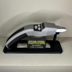 Dolphin Phaser with Stand – 3D Printed, Fully Colored, and Assembled