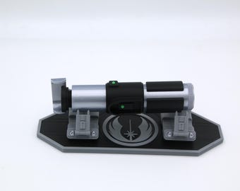 Yoda's Lightsaber Hilt with Stand - 3D Printed Replica