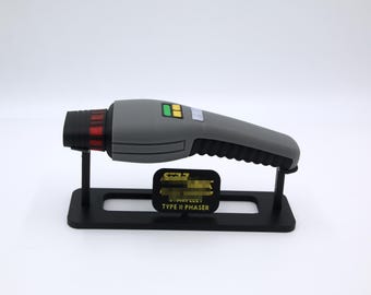 TNG Dust Buster Phaser Replica with Display Stand - 3D Printed