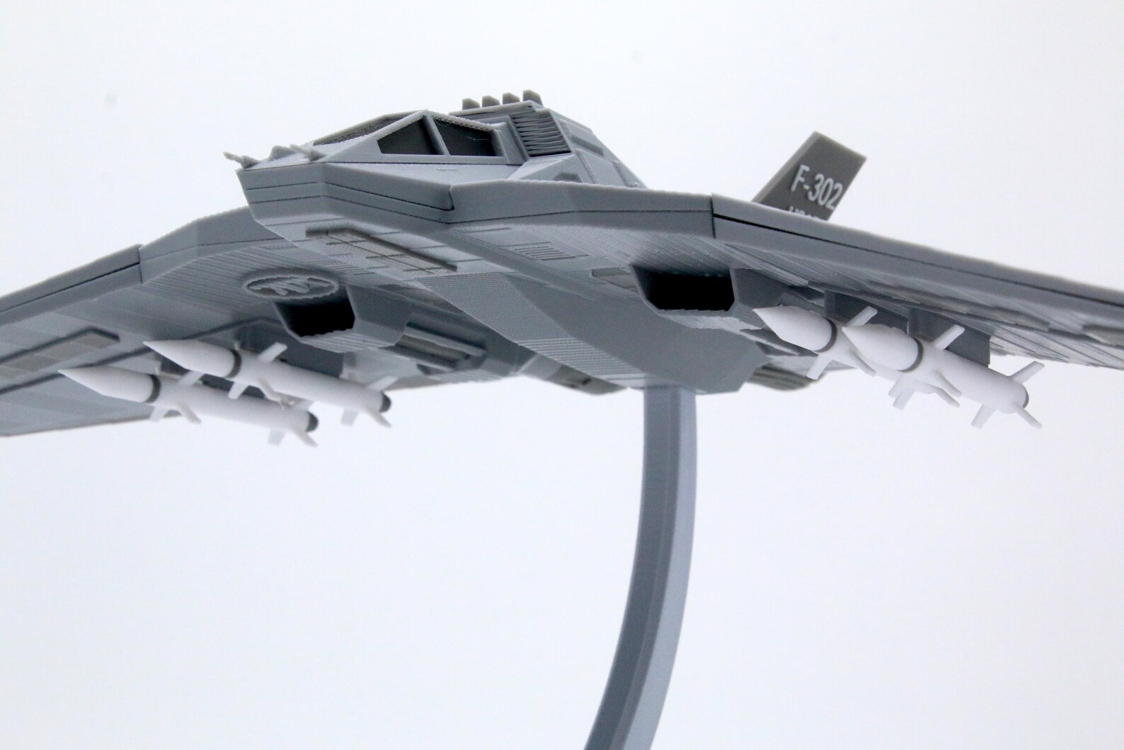 F-302 Fighter Interceptor - 3D Printable Replica - Fully Colored and ...
