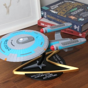14-inch Ambassador Class NCC-1701-C Enterprise (Large) - 3D Printable Enterprise Replica - Fully colored and assembled