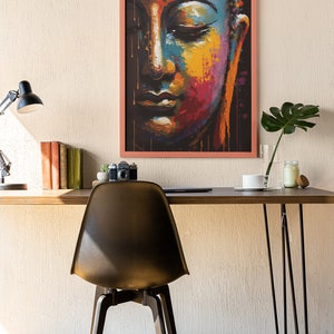 Printable colorful Painting of Buddha
