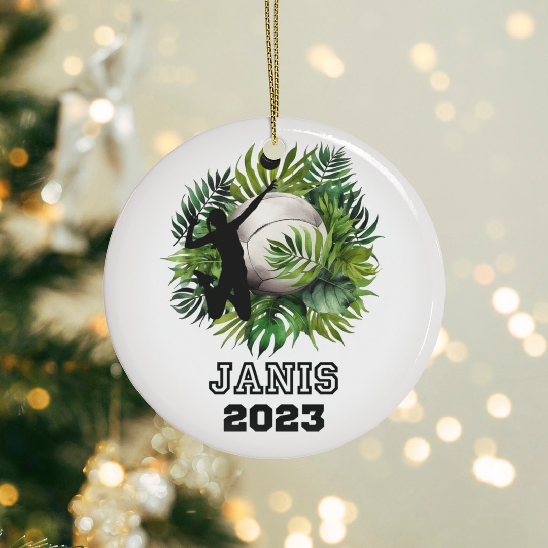 Personalized Girls Volleyball Ornament Custom Name Volleyball Players