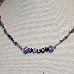 Great Grape Positive Affirmation Necklace