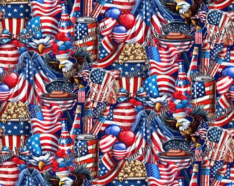 US American Seamless Patterns, High definition file, High resolution file, 300 dpi quality, Instant Download, Printable, Digital Patterns.