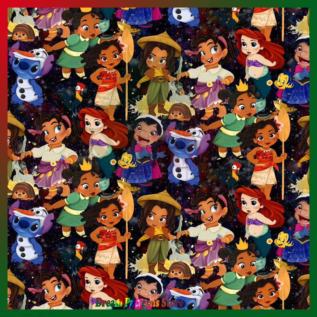 Cartoon Digital Print for Paper, Cartoon Seamless Pattern, Baby Cartoon ...