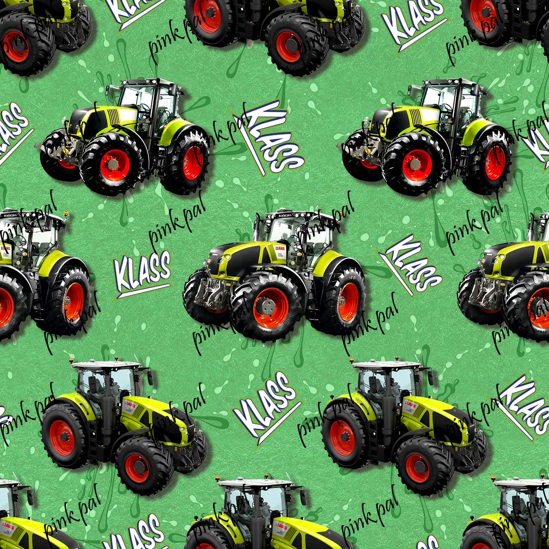 Tractors Cartoon Digital Print for Paper, Tractors Cartoon Seamless