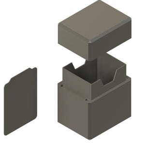 Descarga digital: Caja de mazo con tapa magnética y sin necesidad de soporte, con capacidad para más de 75 cartas con funda doble.