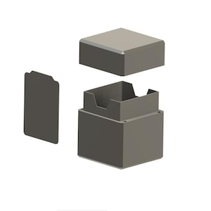 Descarga digital: Caja de mazos Commander, tapa magnética, con capacidad para más de 100 cartas con funda doble - MTG Pokémon Yu-Gi-Oh