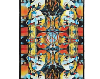 Manta/Manta de felpa de terciopelo Eddie Peace - Mantas y mantas