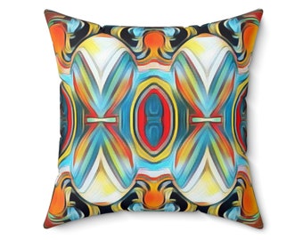 Almohada cuadrada de poliéster hilado