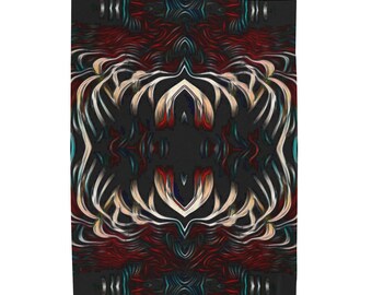 Mantas y mantas - Manta/manta de felpa de pana de primera calidad - Flames of Love