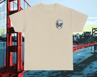 Camiseta unisex de algodón grueso San Francisco Deadhead