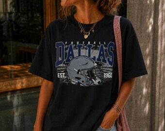 Comfort Tee Dallas Football, Game Day Tee, Cowboy T-Shirt