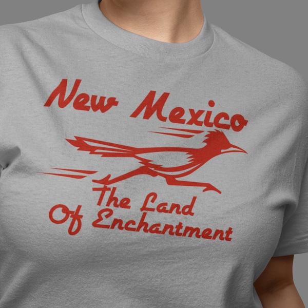 New Mexico Land of Enchantment Shirt Road Runner Tshirt BOHO Souvenir Tee Retro Destination Shirt Tourist New Mexico Shirt Roadrunner Shirt