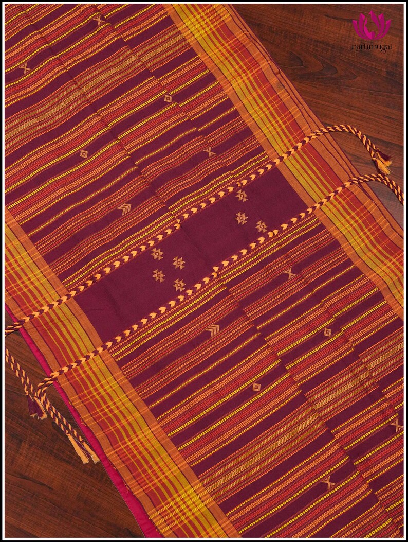 Maroon - Organic Kala Cotton Handloom Blouse Material