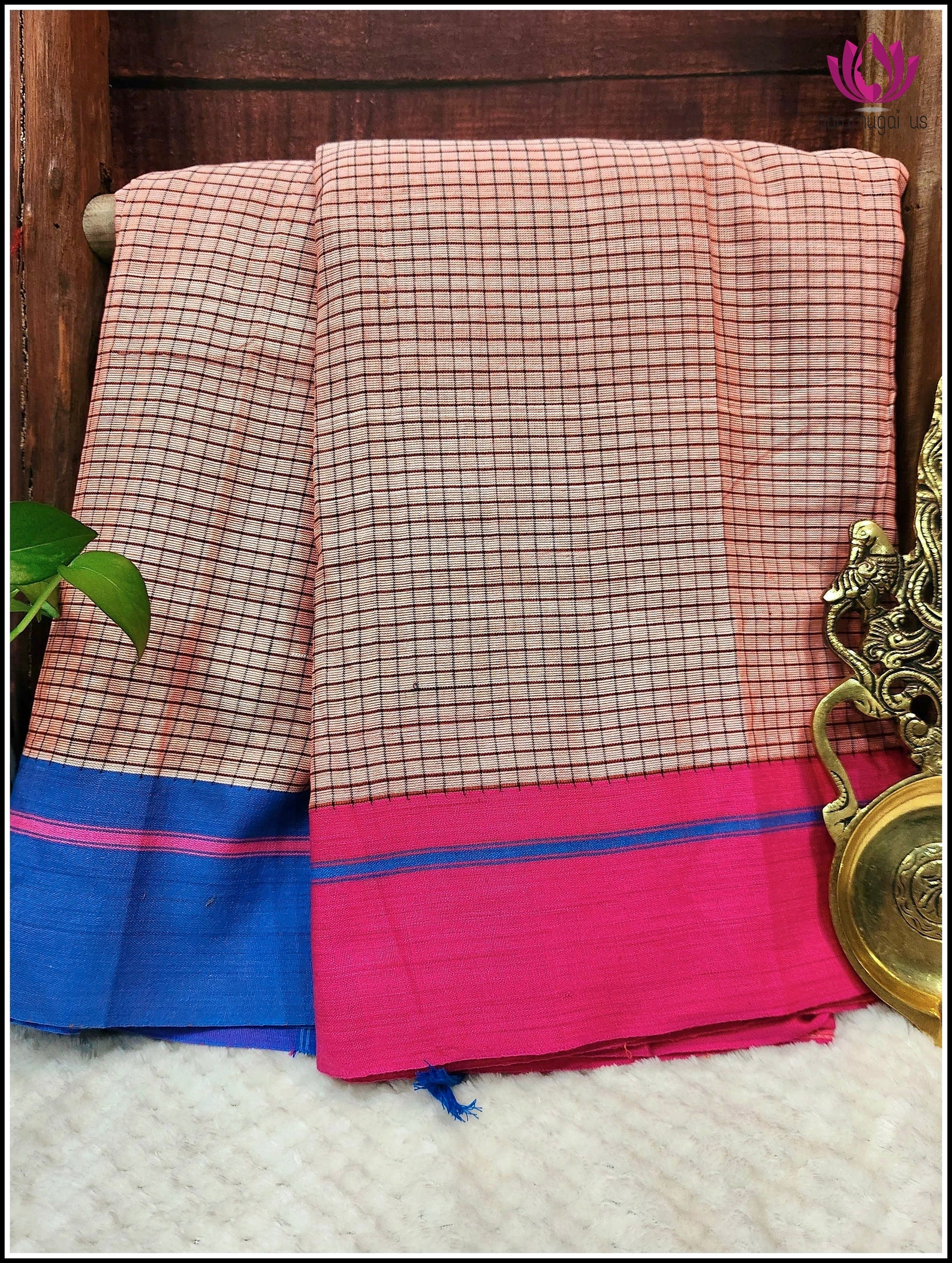 TICH Ethnic Elegance. Handwoven Pateda Aanchu Saree - Semmani main image 1